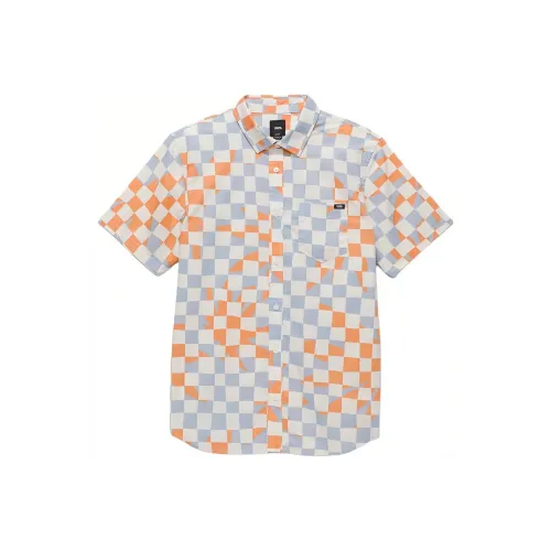 Vans Watson Рубашка с кнопками Мужская Серый Синий