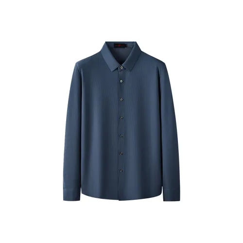 PIERRE CARDIN Blue Men's Shirts PIERRE CARDIN Синий Мужские Рубашки