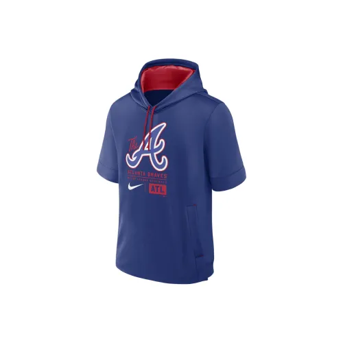 Nike MLB Коллаборация Толстовка Atlanta Braves Мужской Королевский синий