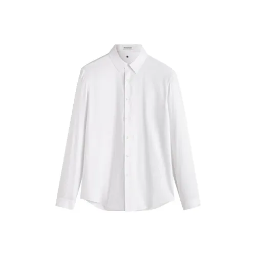 PEACEBIRD MEN Белый 1 Облегающий крой Мужская рубашка