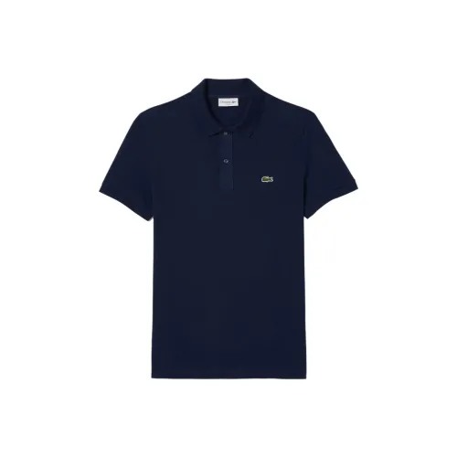 Рубашка POIO Мужская Коллаборация LACOSTE SS23 Морской синий