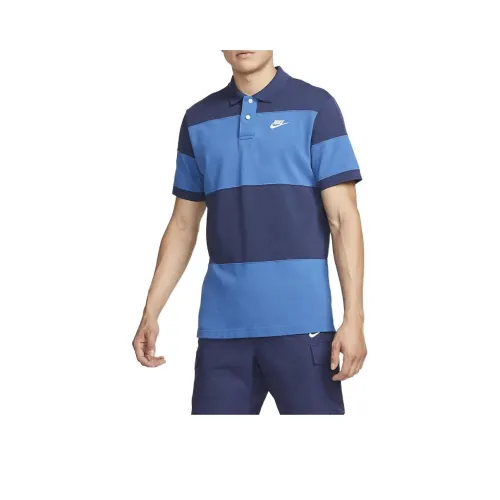 Nike Синий Мужское Поло