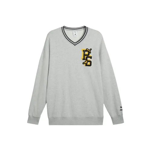 PUMA X STAPLE Co Бренд Толстовка Мужской Светлый Меланжевый Серый