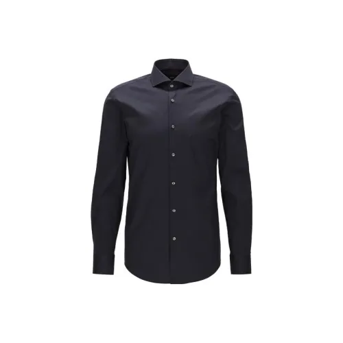 Hugo Boss Мужские рубашки морского синего цвета