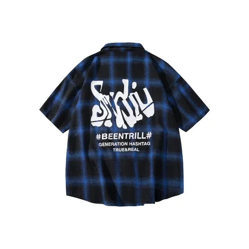 BEENTRILL Рубашка Унисекс Королевский Синий