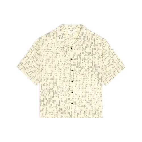 CELINE Новый MEN'S COLLECTION Мальчик Кукла Рубашка Мужской Бежевый