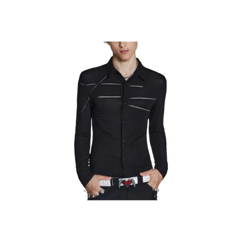 Jaded London Мужские черные рубашки