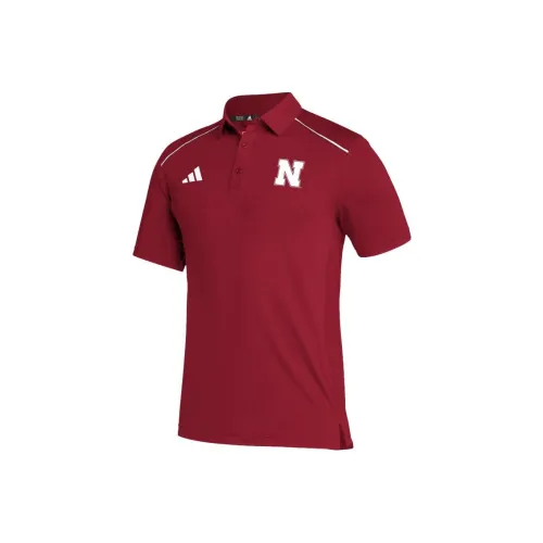 Adidas Nebraska Red Men's Polo