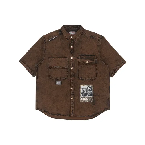 AAPE Коричневый BWX Мужские Рубашки