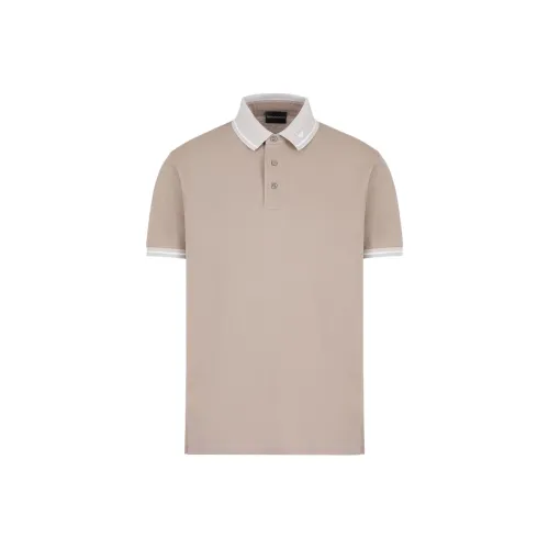 EMPORIO ARMANI Поло Мужское Светлый Умбра