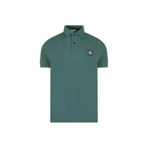 STONE ISLAND Зеленая Мужская Поло