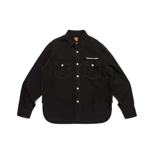 Human Made FW24 Осенне-зимняя коллекция Рубашка Унисекс Черный