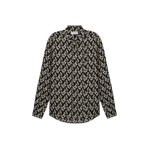 SAINT LAURENT Песочный Мужские Рубашки