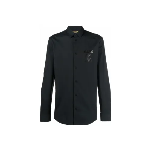 MOSCHINO Мужские черные рубашки