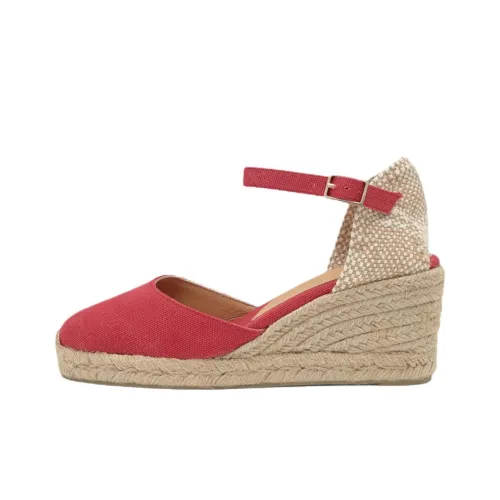 Castañer Carol Клиновидный каблук Высокие каблуки 7 см Женские Красный