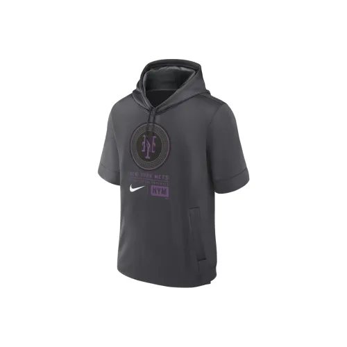 Nike MLB Коллаборация New York Mets Городской Connect Толстовка New York Mets Мужской Серый
