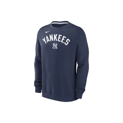 Nike MLB Коллаборация Толстовка Нью-Йорк Янкис Мужской Морской синий