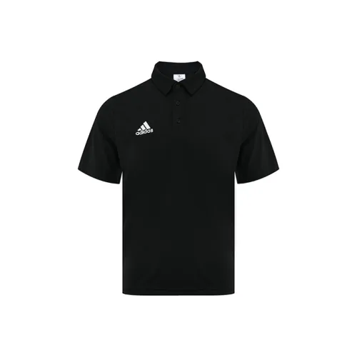 Adidas Football Поло Мужское Черное