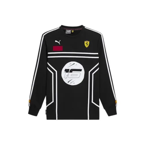 PUMA SCUDERIA FERRARI x JOSHUA VIDES Черные Мужские Свитшоты