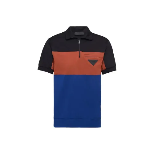 PRADA SS23 Поло Мужское Многоцветное