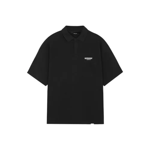 REPRESENT Мужская черная поло