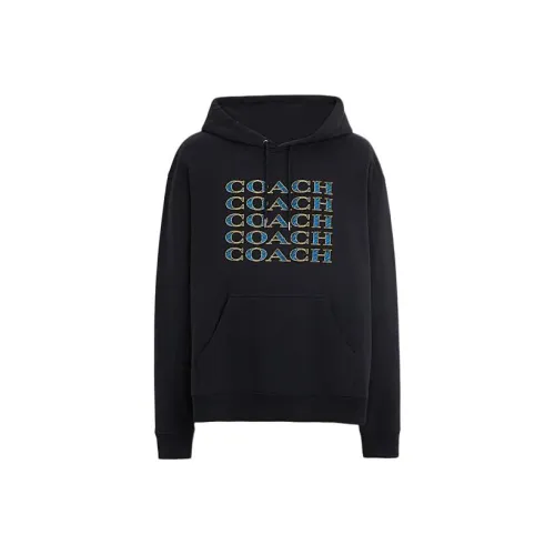 COACH SS24 Свитшот Мужской Морской Синий