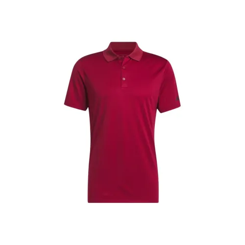 Adidas CORE Collection Performance PRIMEGREEN Поло Мужское Преппи Стиль Бордовый Красный