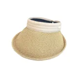 Шляпа от солнца с закругленным краем и визором (белая)