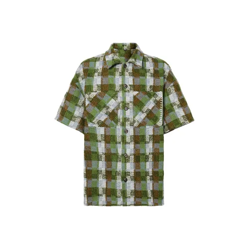 ROCAWEAR Зеленая клетка Унисекс Рубашки