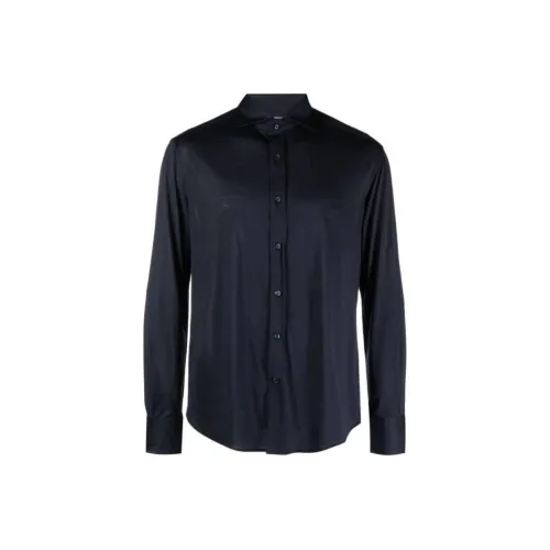 BRUNELLO CUCINELLI Рубашка Мужская Морской Синий