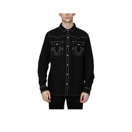 TRUE RELIGION SS24 Рубашка Мужская Черная