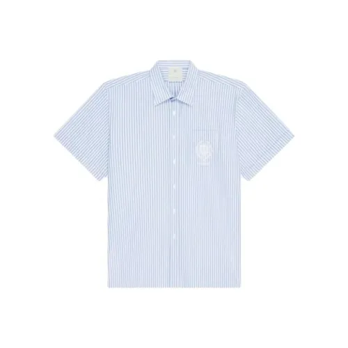 GIVENCHY SS24 Рубашка Мужская Светло-Синяя