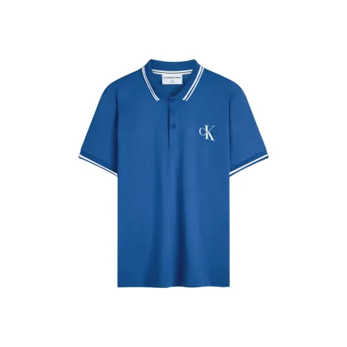 CALVIN KLEIN Поло Мужское Синее
