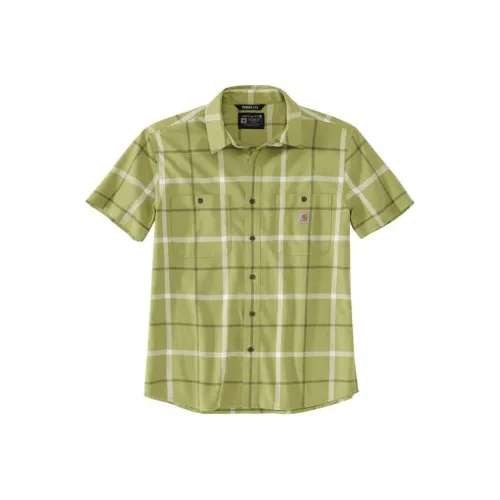 Carhartt 105701 Легкая рубашка с коротким рукавом в клетку свободный крой мужская