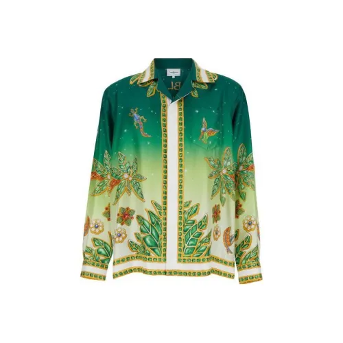 CASABLANCA Зеленые Мужские Рубашки