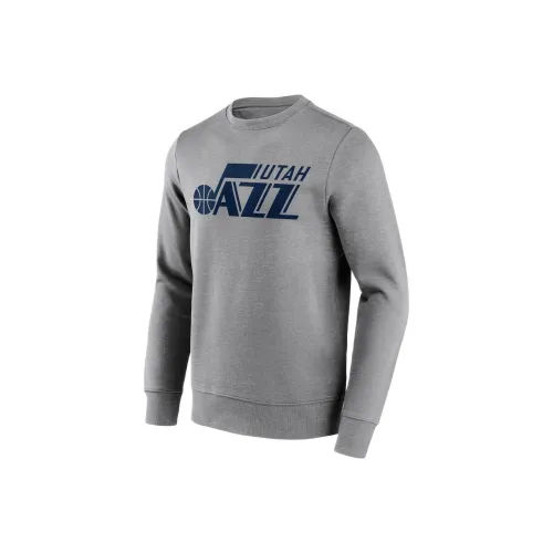 NBA Fanatics Utah Jazz MONO Логотип CREW SWEATSHIRT Мужской Серый