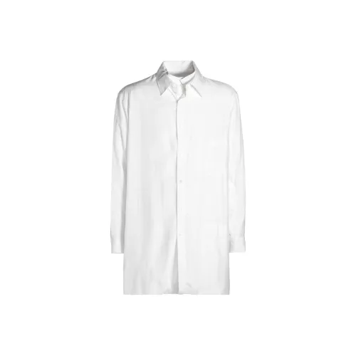 Yohji Yamamoto Белые Мужские Рубашки