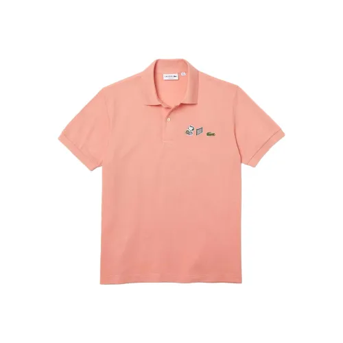 LACOSTE Collaboration Мужская Поло Розовая