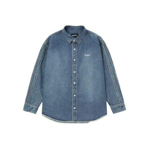 Nerdy Синие Рубашки Унисекс