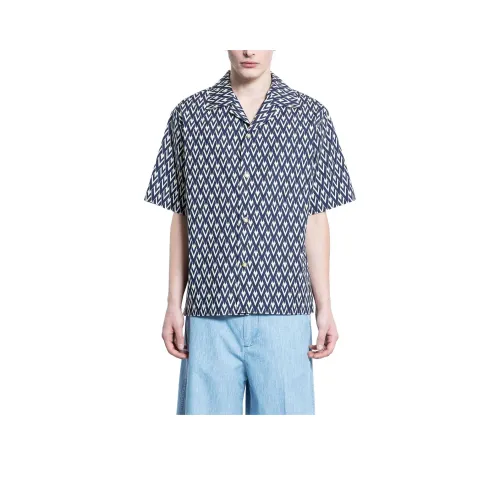 Valentino Мужские Синие Рубашки