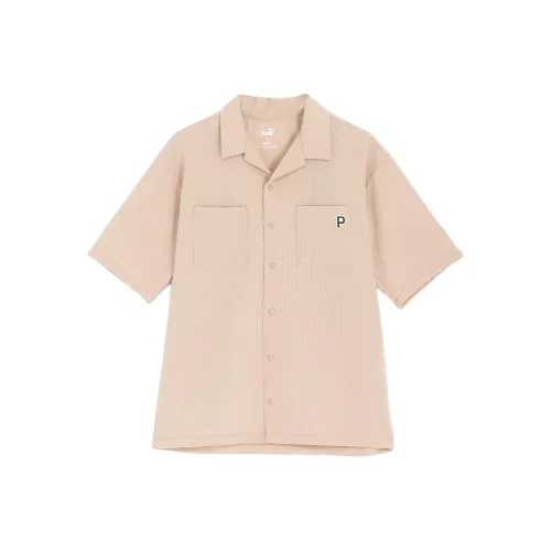 PUMA Stretch Seersucker Абрикос Мужские Рубашки
