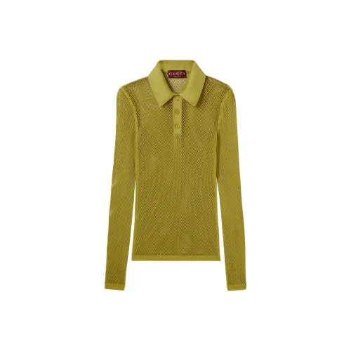 GUCCI SS25 Поло Мужское Зеленое