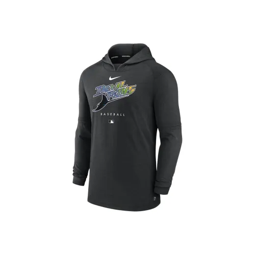 Nike Dri FIT Early Work MLB Tampa Bay Rays Толстовка Мужская Черная Серый