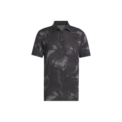 Adidas Ultimate365 Printed Mesh Polo Polo Мужской Черный