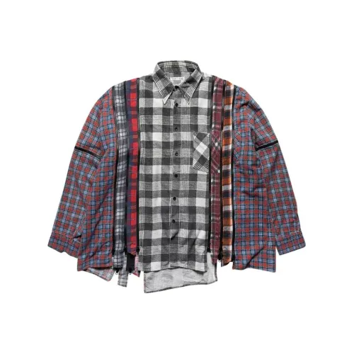 Needles Collaboration Темно-красные Мужские Рубашки