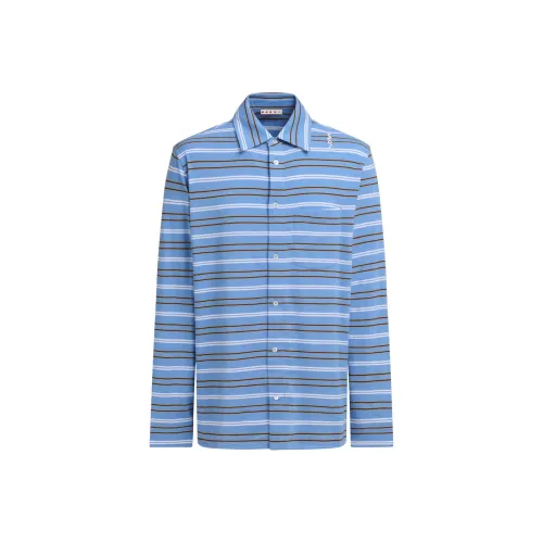 MARNI Мужские Синие Рубашки