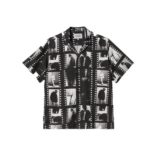 Carhartt WIP SS24 S S PHOTO Полоса Рубашка Унисекс Черный