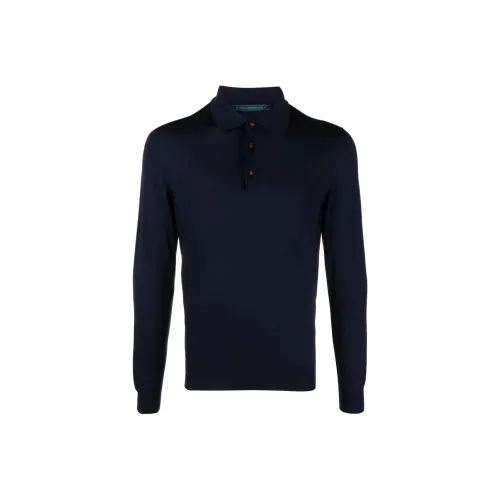 KITON Поло Мужское Морской Синий