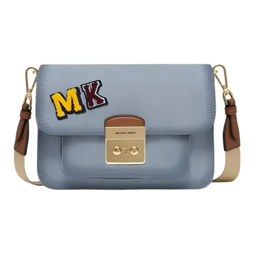 MICHAEL KORS Sloan Ткань Курьерская Сумка Сумка через плечо Средняя Женская Светлый деним