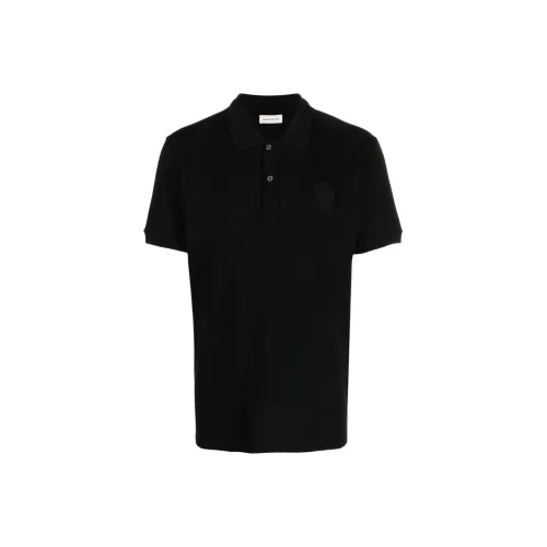 Alexander McQueen Мужское черное поло